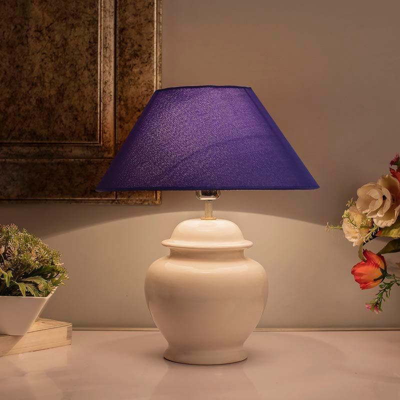 Table Lamp - Fancy Pants Table Lamp With Conical Shade - Blue