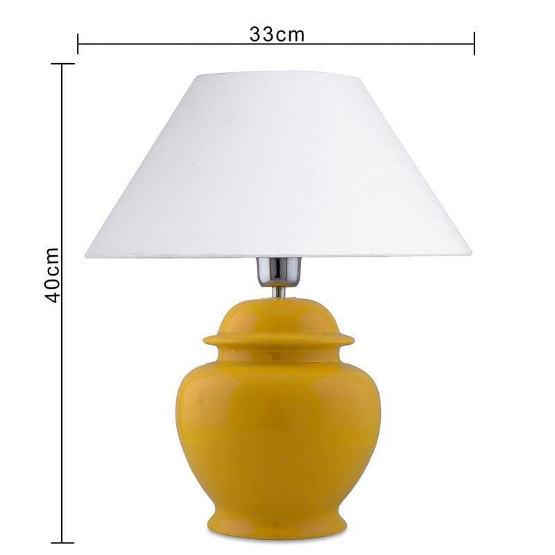 Table Lamp - Fancy Pants Table Lamp With Conical Shade - White