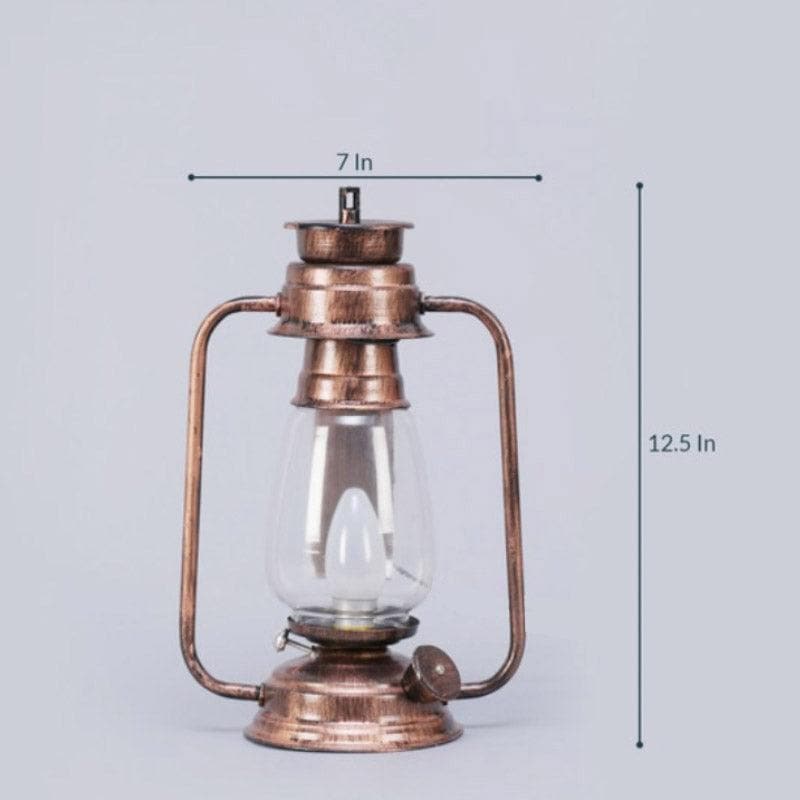 Buy Faris Lantern Lamp - Golden Table Lamp from Vaaree