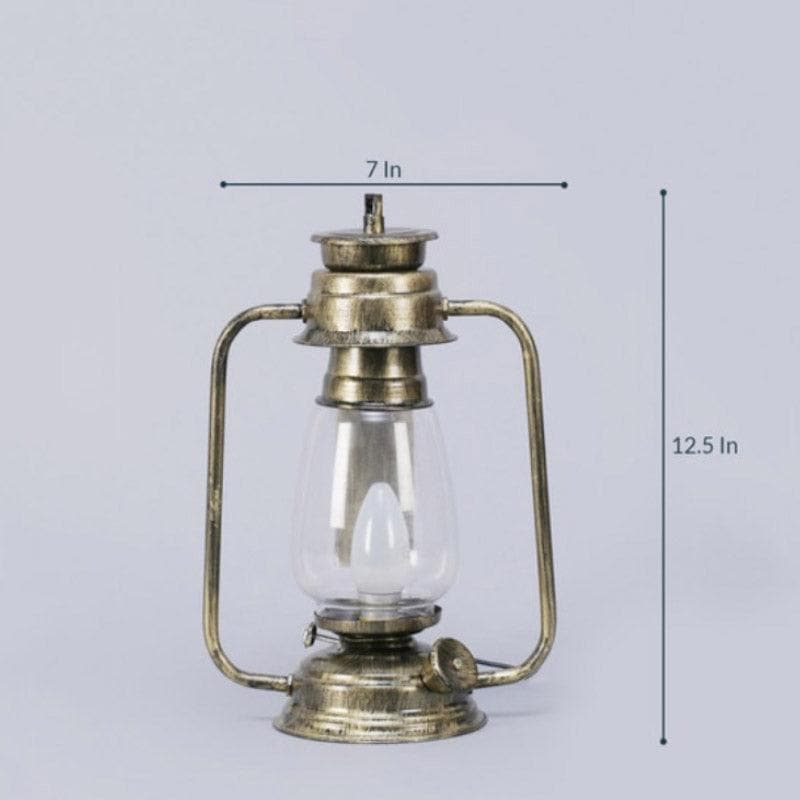 Table Lamp - Faris Lantern Lamp - Silver