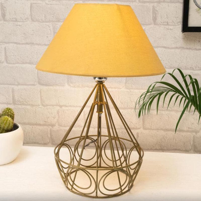 Table Lamp - Farmhouse Table Lamp - Gold