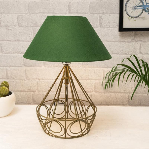 Table Lamp - Farmhouse Table Lamp - Green