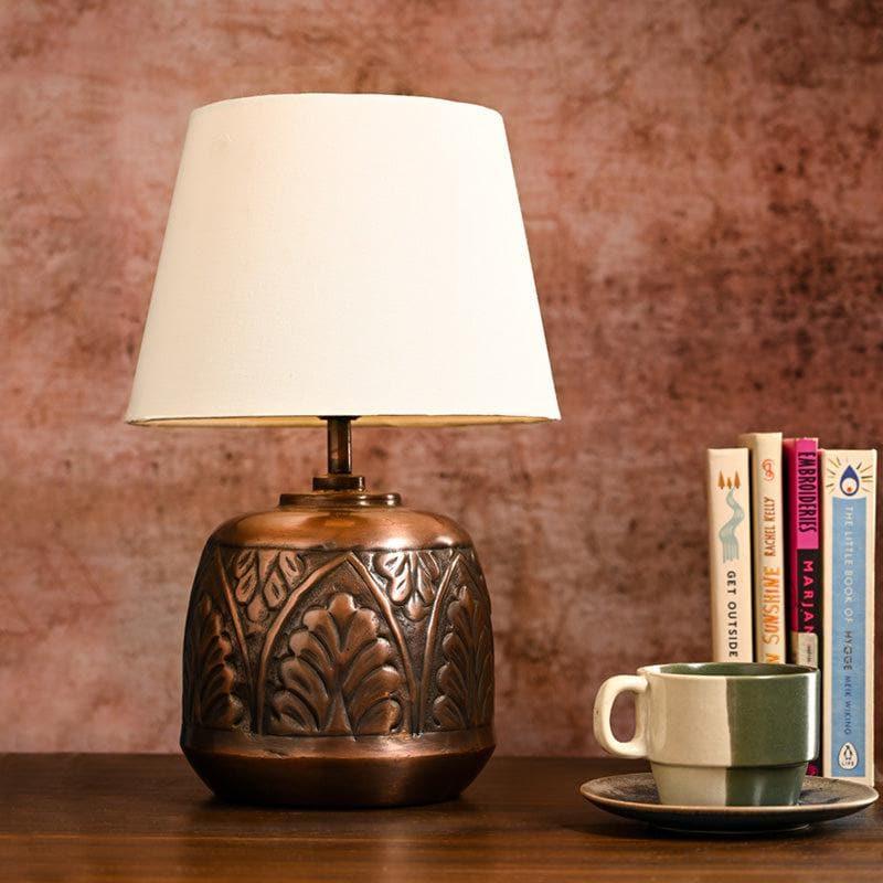 Buy Fiza Etched Table Lamp - White Table Lamp from Vaaree