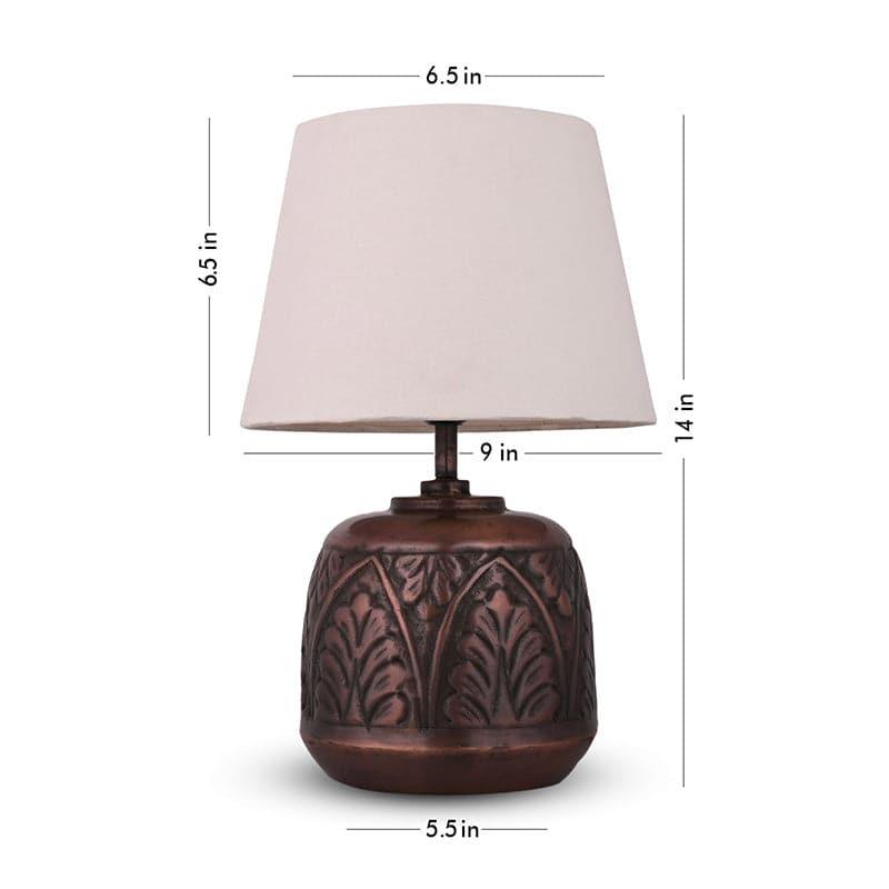 Buy Fiza Etched Table Lamp - White Table Lamp from Vaaree