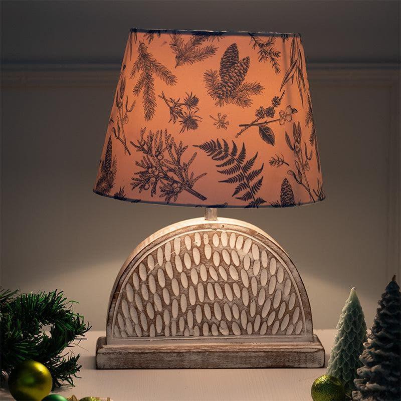 Table Lamp - Floral Tinsel Hemidome Table Lamp