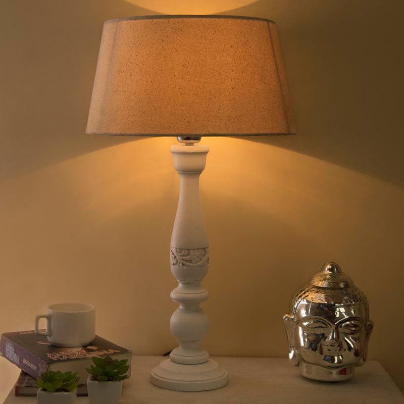 Buy Flowerette Fain Table Lamp - Off-White Table Lamp from Vaaree