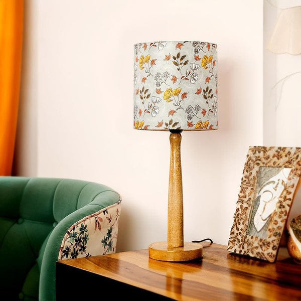 Table Lamp - Gardenia Aura Classy Wooden Stand Table Lamp