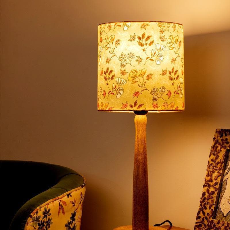 Table Lamp - Gardenia Aura Classy Wooden Stand Table Lamp