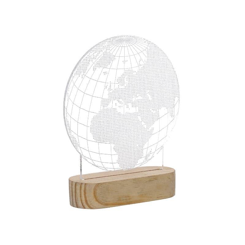 Buy Globe Wonder Luminance Lamp - Blue Table Lamp from Vaaree