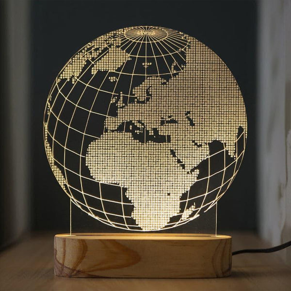 Buy Globe Wonder Luminance Lamp - Golden Table Lamp from Vaaree