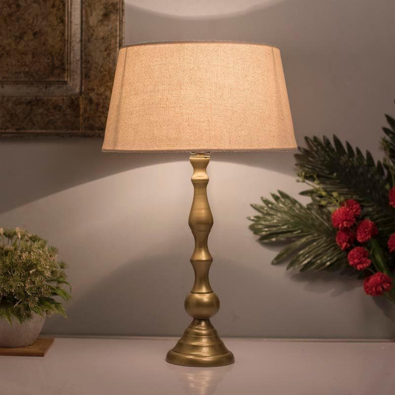 Table Lamp - Graceful Gleam Gold Table Lamp - Khadi