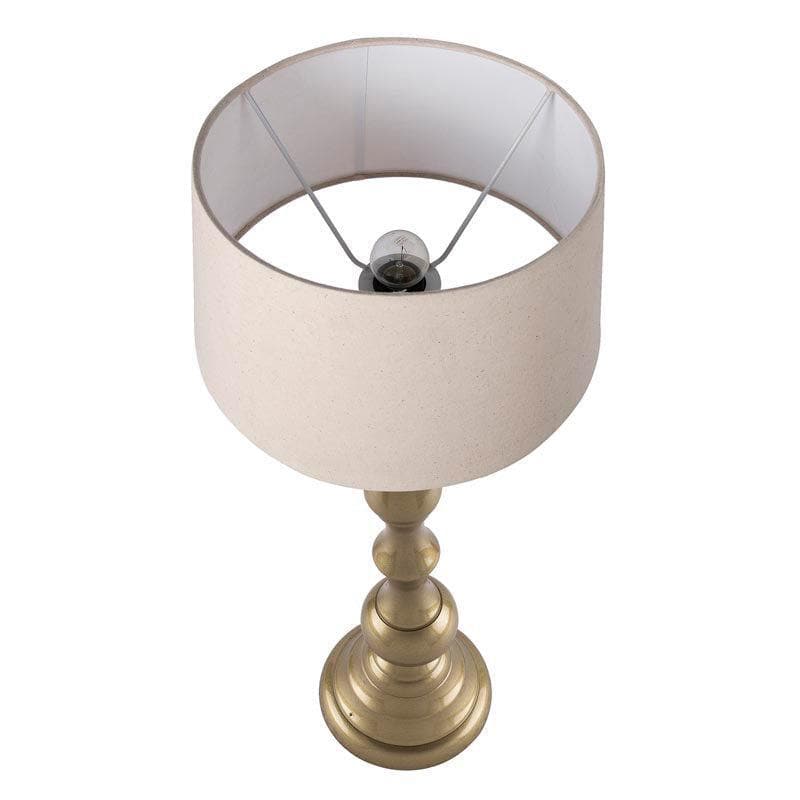 Table Lamp - Graceful Gleam Gold Table Lamp - Khadi