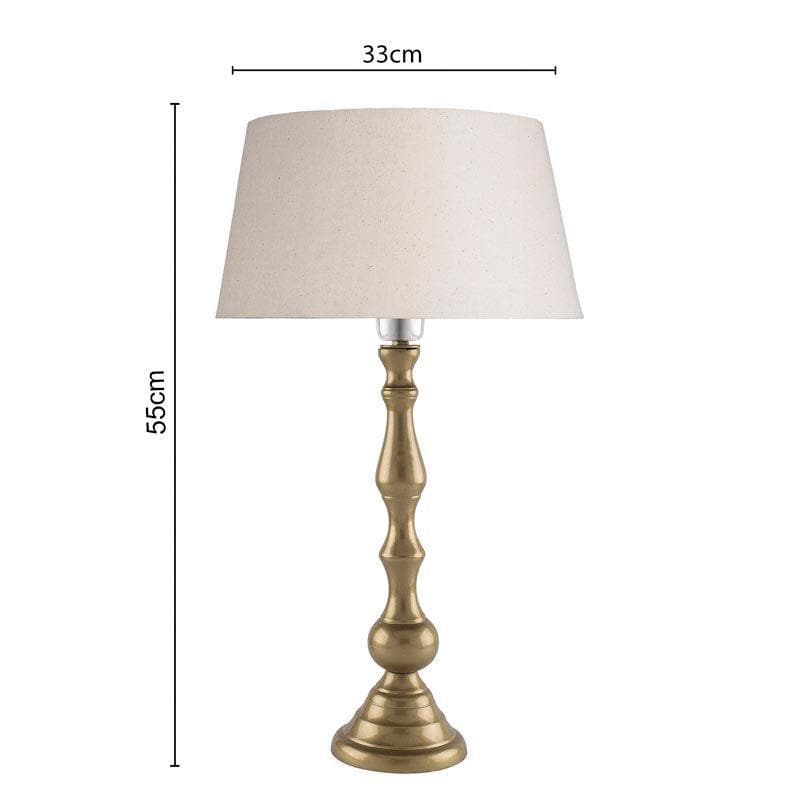 Table Lamp - Graceful Gleam Gold Table Lamp - Khadi