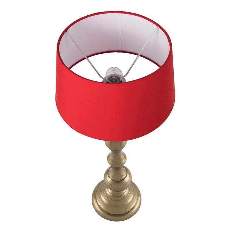 Table Lamp - Graceful Gleam Gold Table Lamp - Red