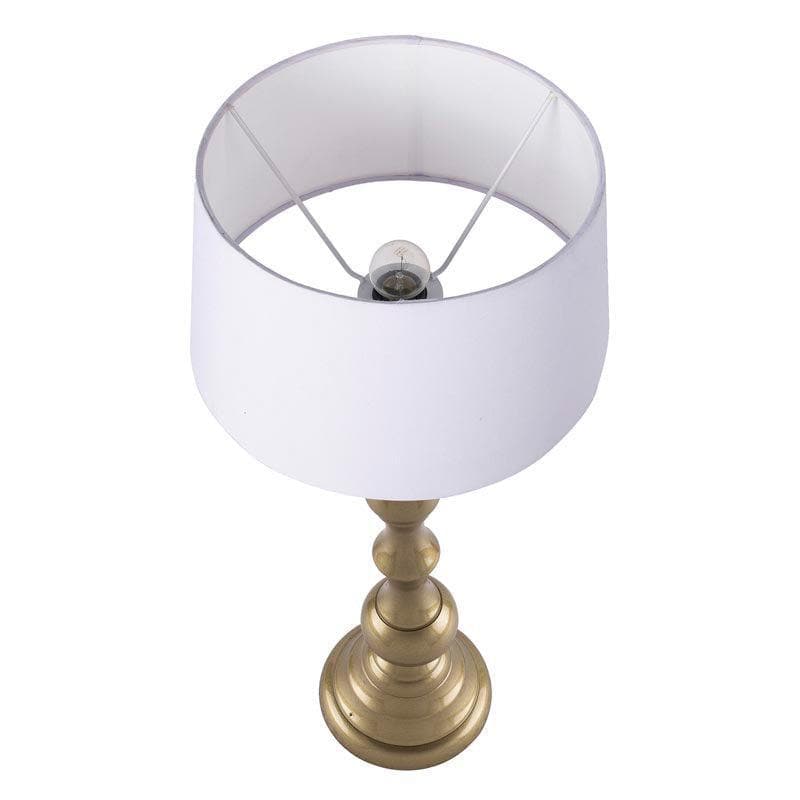 Table Lamp - Graceful Gleam Gold Table Lamp - White