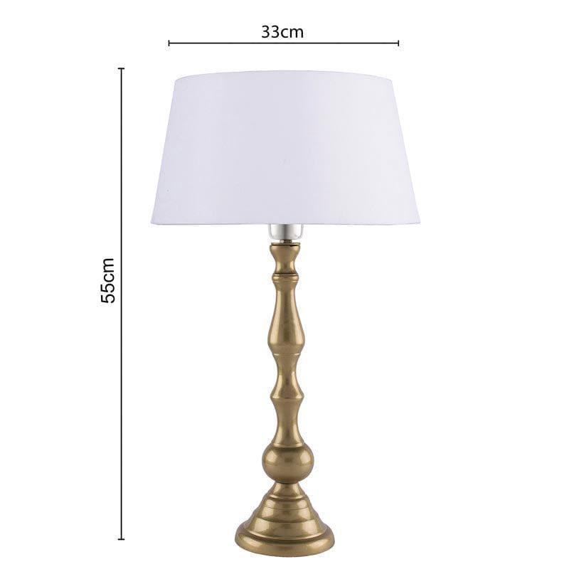 Table Lamp - Graceful Gleam Gold Table Lamp - White