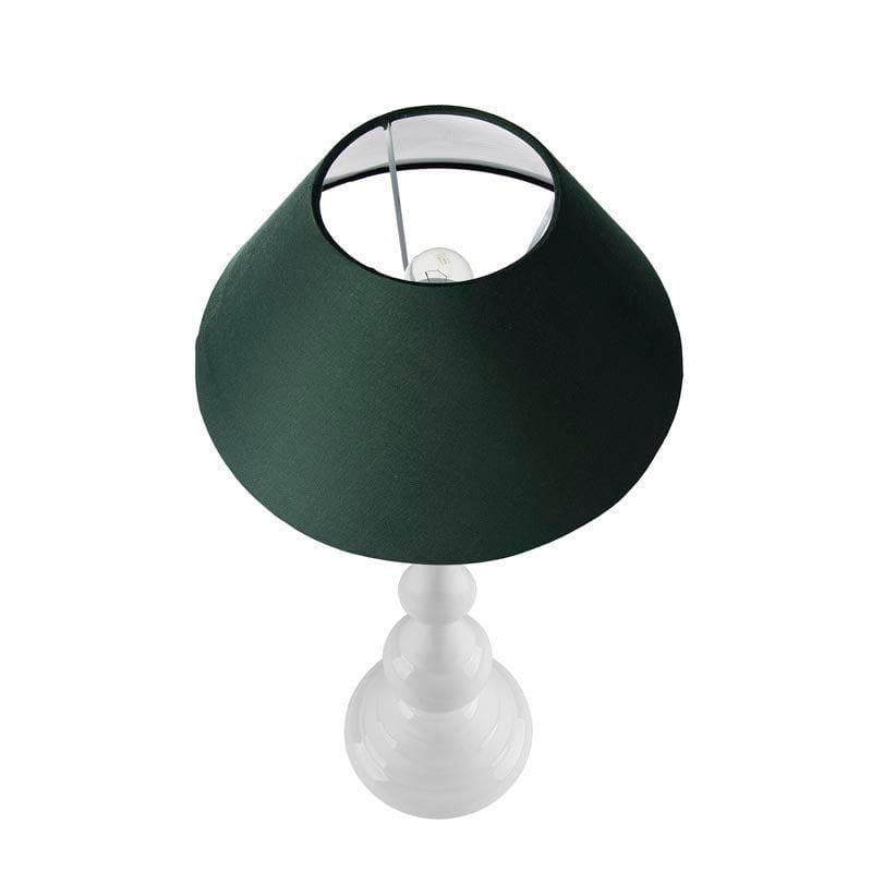 Table Lamp - Graceful Gleam White Table Lamp - Green