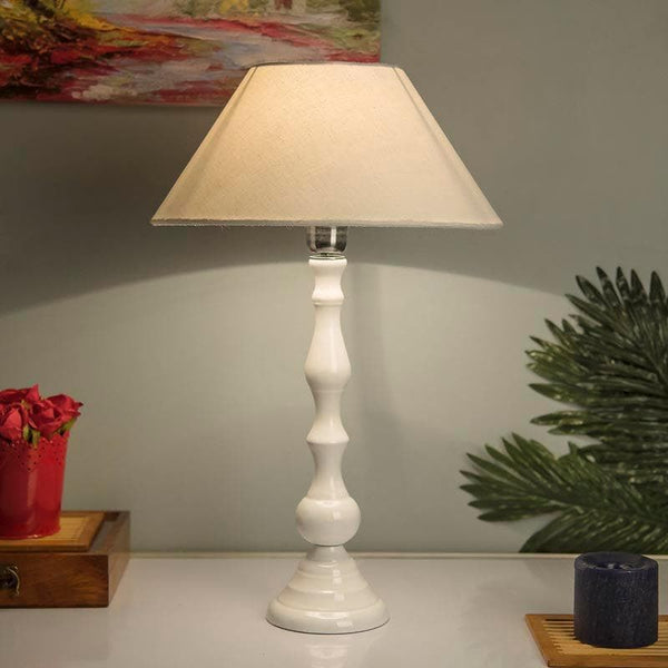 Table Lamp - Graceful Gleam White Table Lamp - Ice