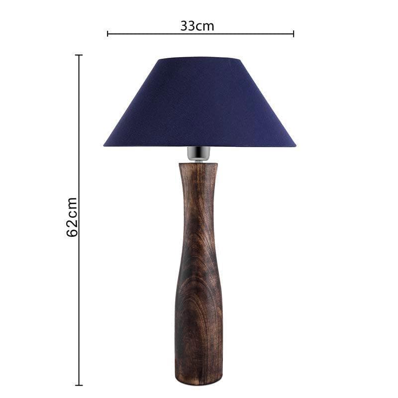 Table Lamp - Harmony Glimpse Table Lamp With Conical Shade - Blue