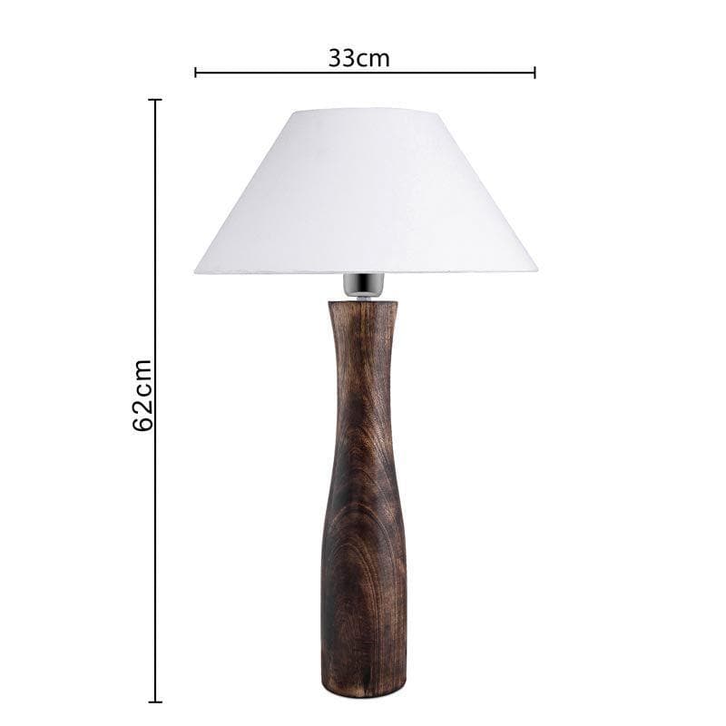 Buy Harmony Glimpse Table Lamp With Conical Shade - White Table Lamp from Vaaree