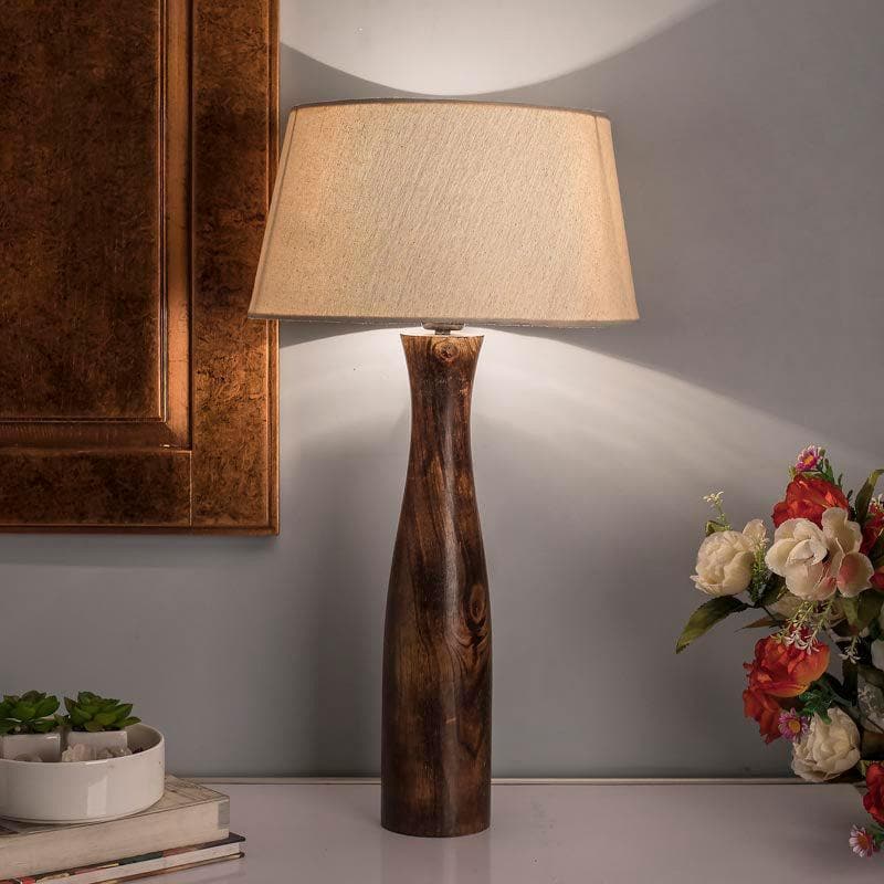 Table Lamp - Harmony Glimpse Table Lamp With Drum Shade - Khadi