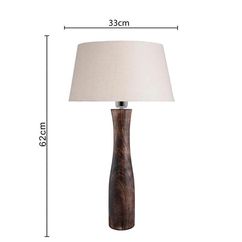 Table Lamp - Harmony Glimpse Table Lamp With Drum Shade - Khadi