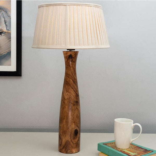 Table Lamp - Harmony Glimpse Table Lamp With Pleated Shade - Off-White