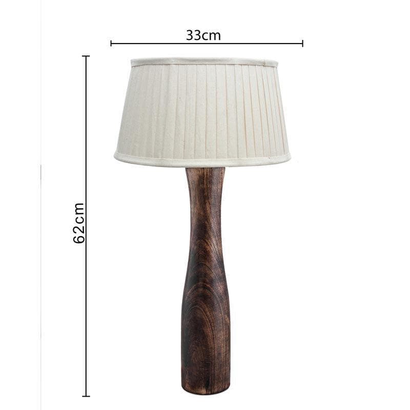 Buy Harmony Glimpse Table Lamp With Pleated Shade - Off-White Table Lamp from Vaaree