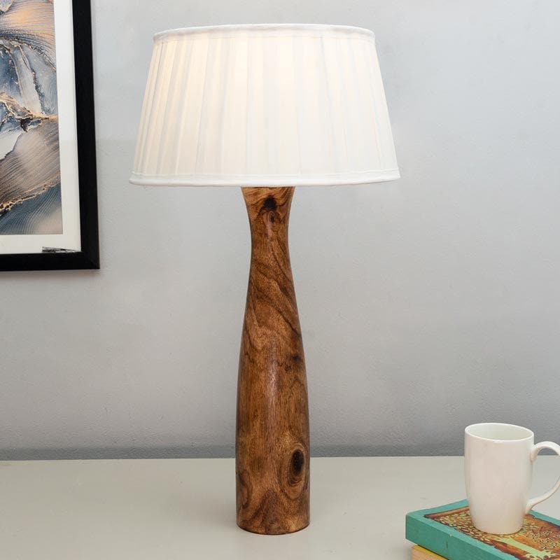 Table Lamp - Harmony Glimpse Table Lamp With Pleated Shade - White