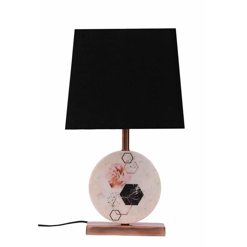 Table Lamp - Hexa Marble & Copper Base Table Lamp - Black