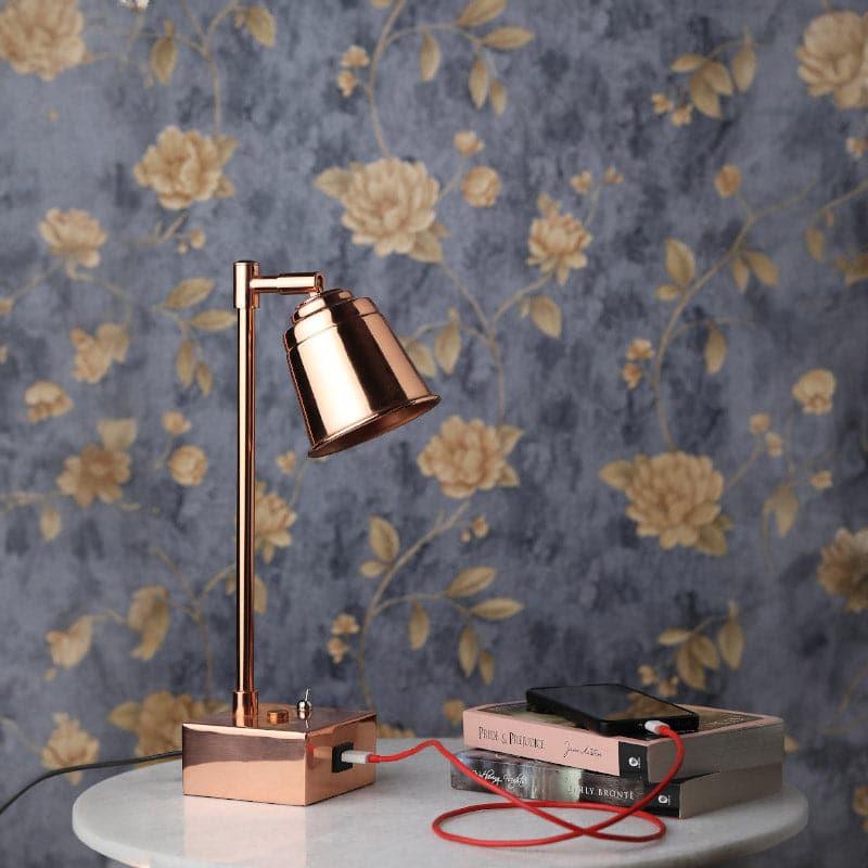 Buy Holt Table Lamp - Copper Table Lamp from Vaaree