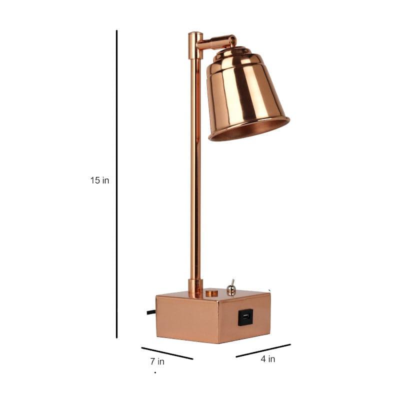 Buy Holt Table Lamp - Copper Table Lamp from Vaaree