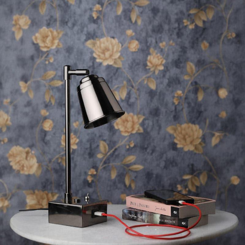 Buy Holt Table Lamp - Silver Table Lamp from Vaaree