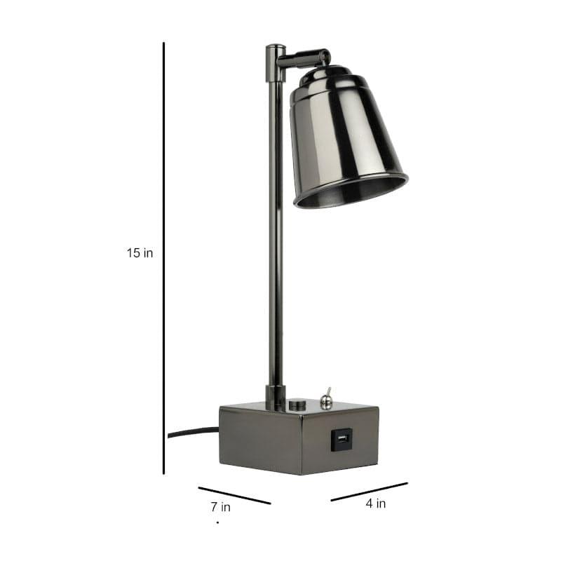 Buy Holt Table Lamp - Silver Table Lamp from Vaaree