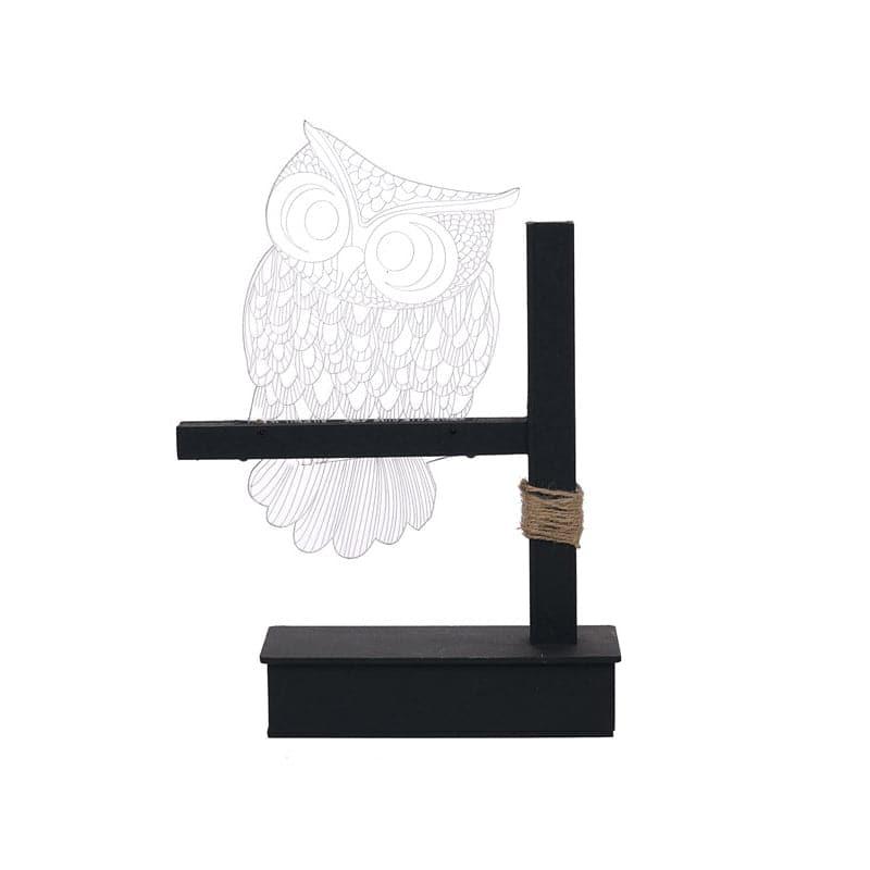 Buy Hoot Core Luminance Lamp - Golden Table Lamp from Vaaree