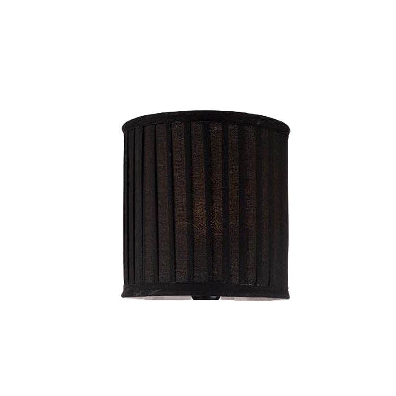 Lampshades - Illeana Pleated Lampshade - Black