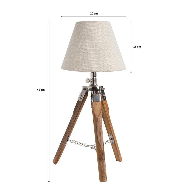 Buy IllumiTripod Table Lamp - Beige Table Lamp from Vaaree