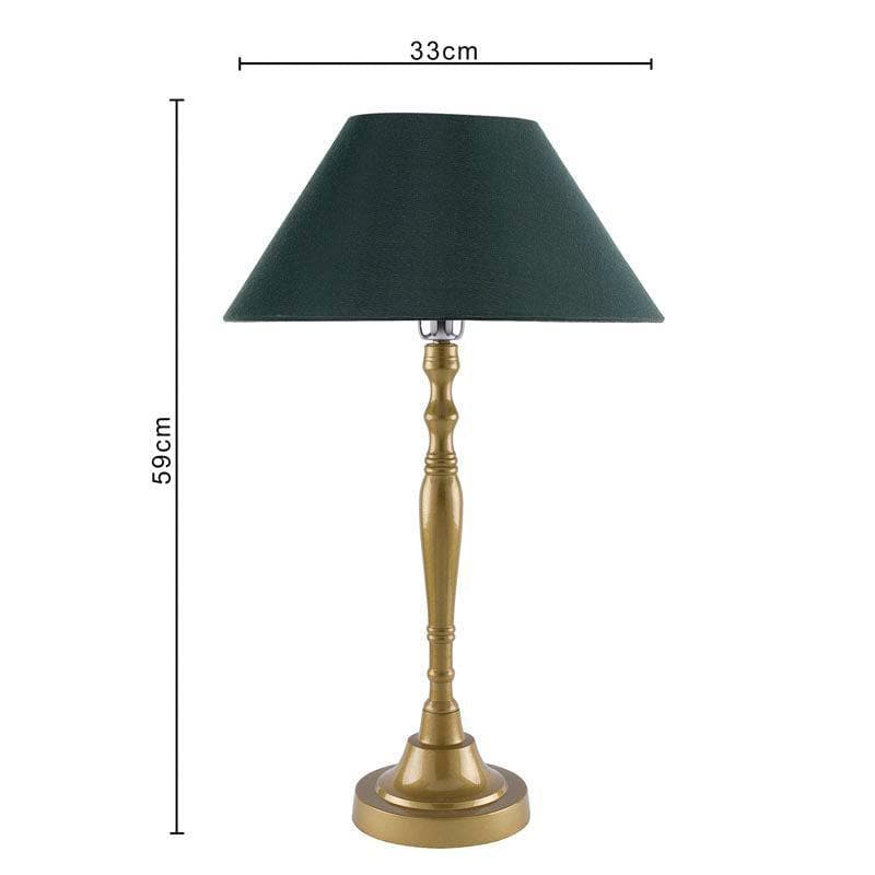 Buy Imperial Gold Table lamp - Green Table Lamp from Vaaree