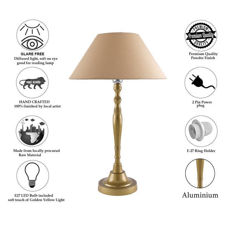 Table Lamp - Imperial Gold Table lamp - Khadi