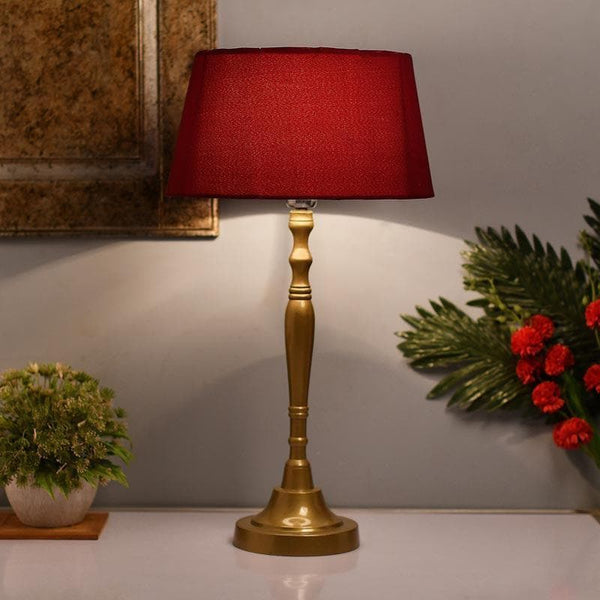 Buy Table Lamp - Imperial Gold Table lamp - Red at Vaaree online