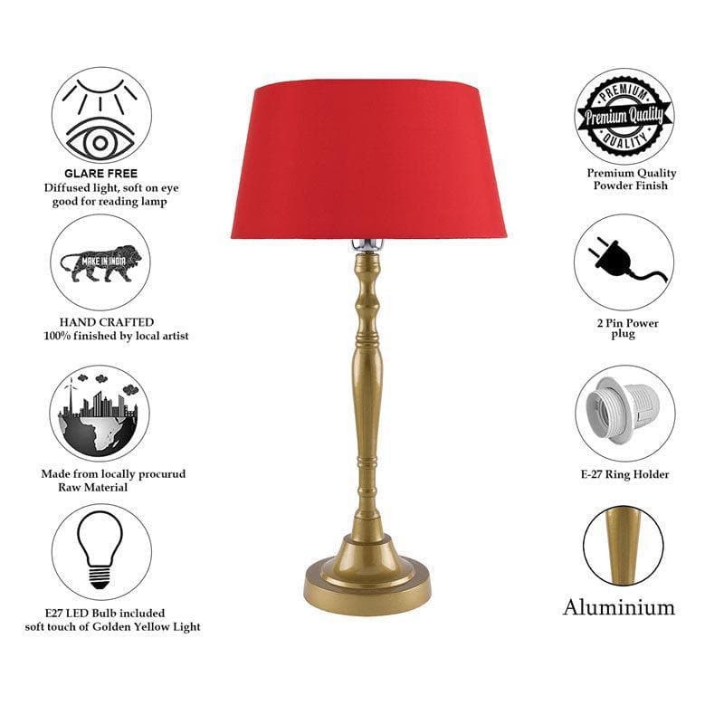 Table Lamp - Imperial Gold Table lamp - Red