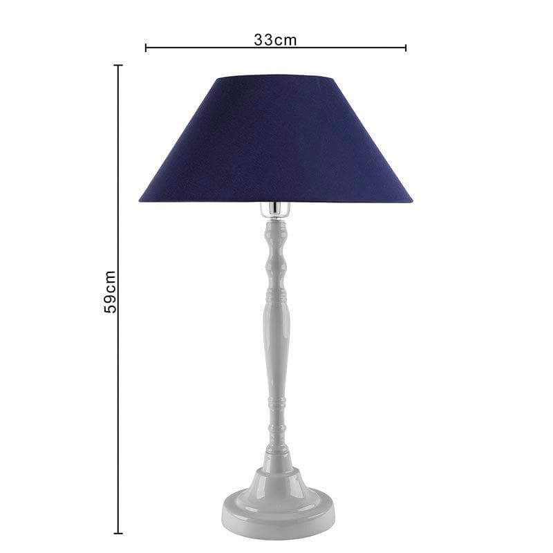 Table Lamp - Imperial White Table Lamp - Blue