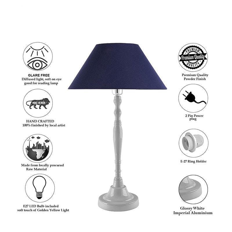 Table Lamp - Imperial White Table Lamp - Blue