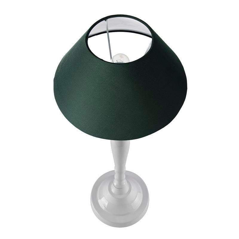 Buy Imperial White Table Lamp - Green Table Lamp from Vaaree