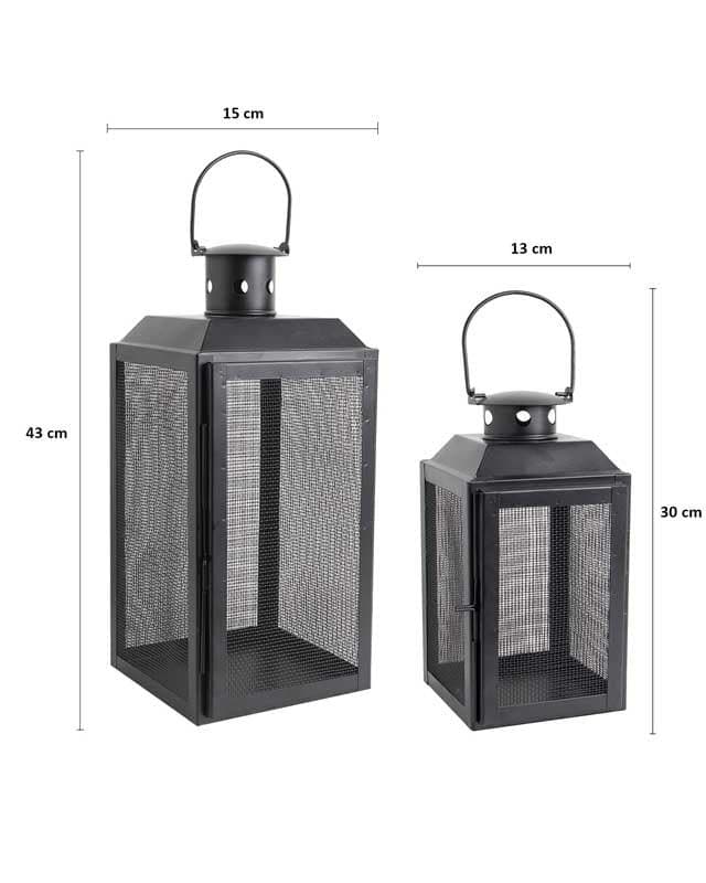 Buy Iron Lady Lantern Lamp - Set Of Two Table Lamp from Vaaree