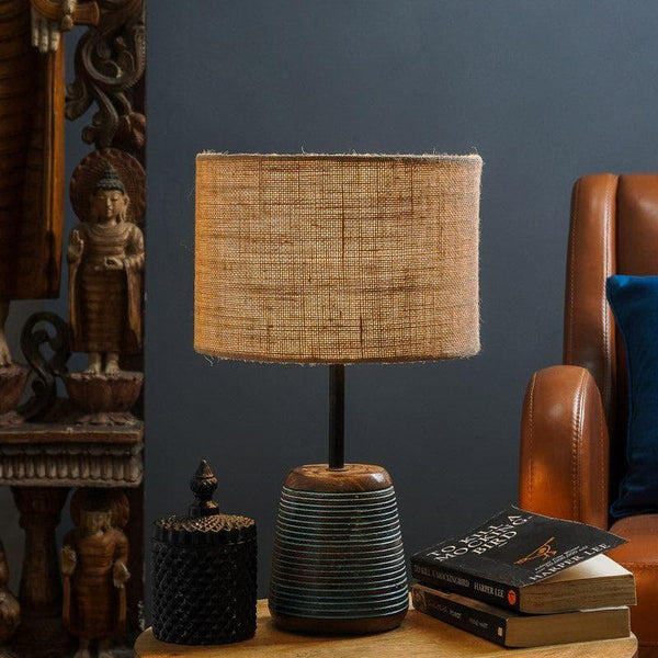 Table Lamp - Jute Jam Cobalt Table Lamp