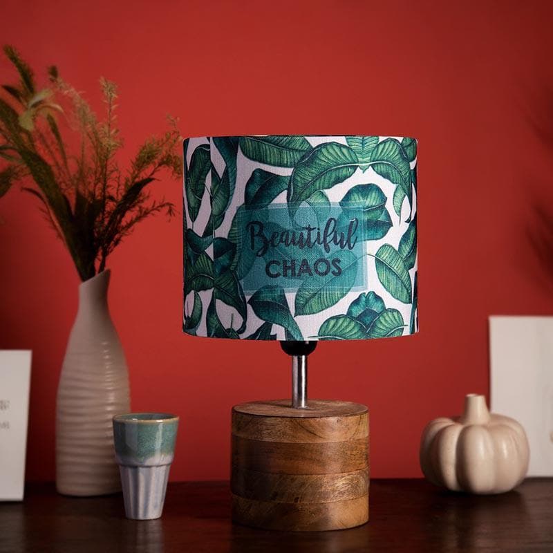 Table Lamp - Leafy Chaos Log Stand Table Lamp