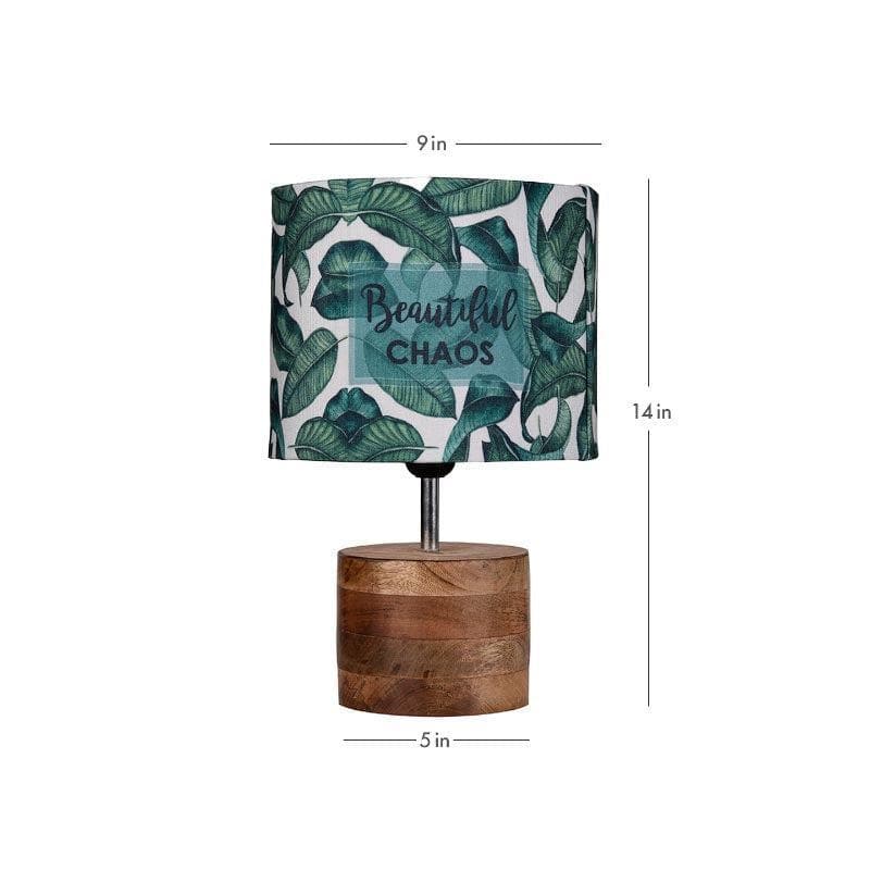 Table Lamp - Leafy Chaos Log Stand Table Lamp