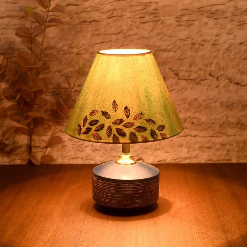 Table Lamp - Leaves In Wind Wooden Table Lamp