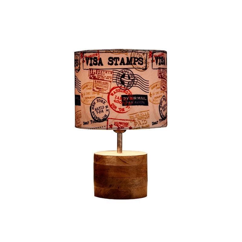 Table Lamp - Letter Stamps Log Stand Table Lamp